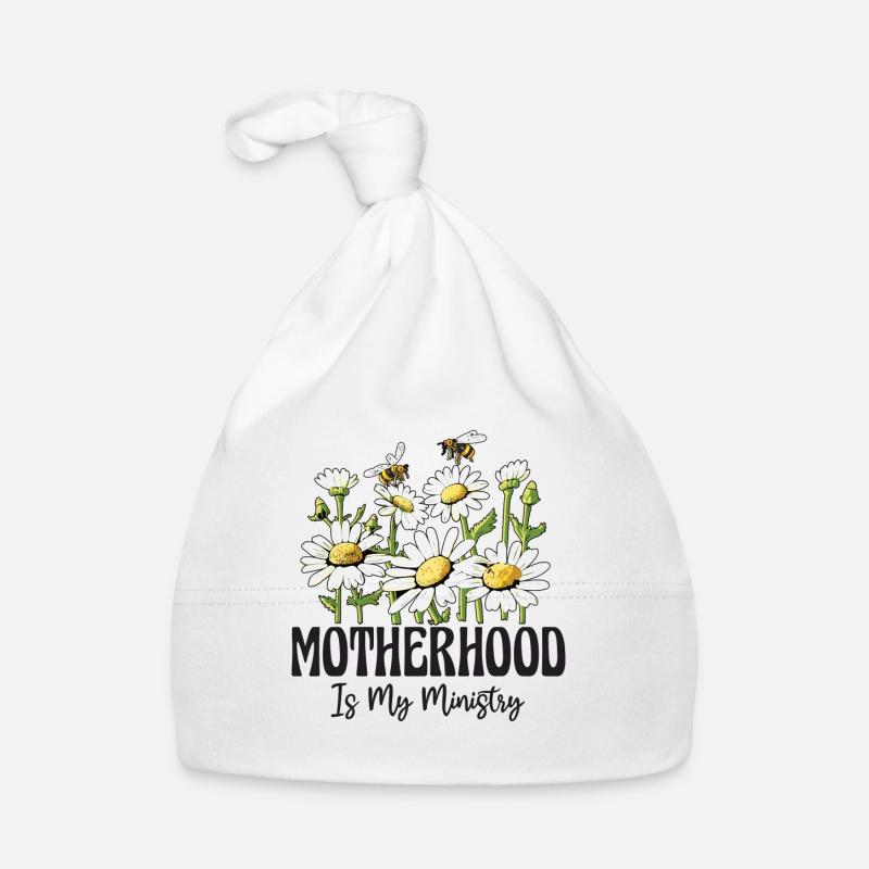 La maternité est mon ministère Bonnet bio Bébé