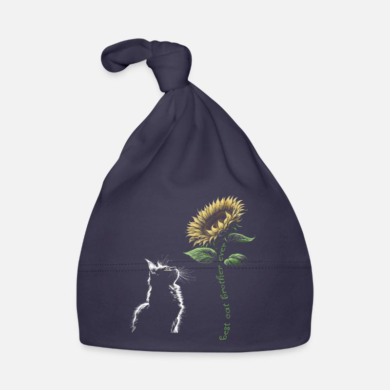 Meilleur frère chat de tous les temps Bonnet bio Bébé