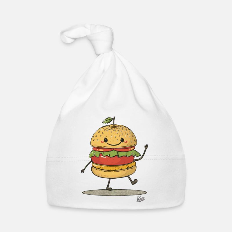 Burger sandwich aux pommes rétro Bonnet bio Bébé