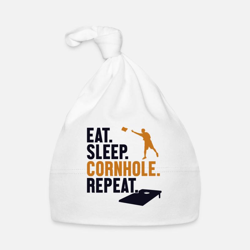 Manger dormir cornhole répéter sacs de haricots Plateaux de jeu Bonnet bio Bébé