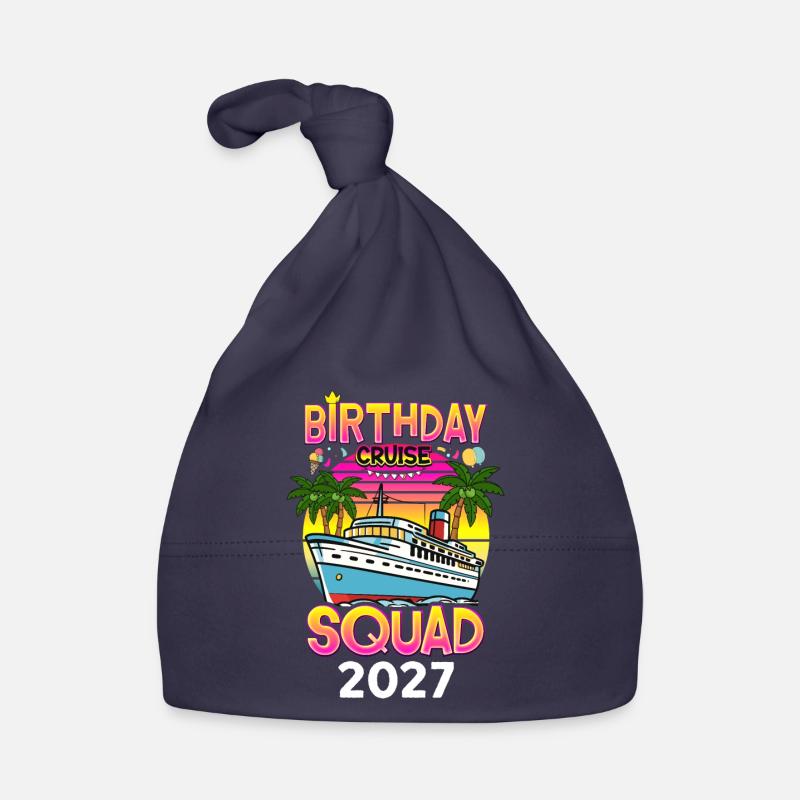 Anniversaire Croisière Squad 2027 Bonnet bio Bébé