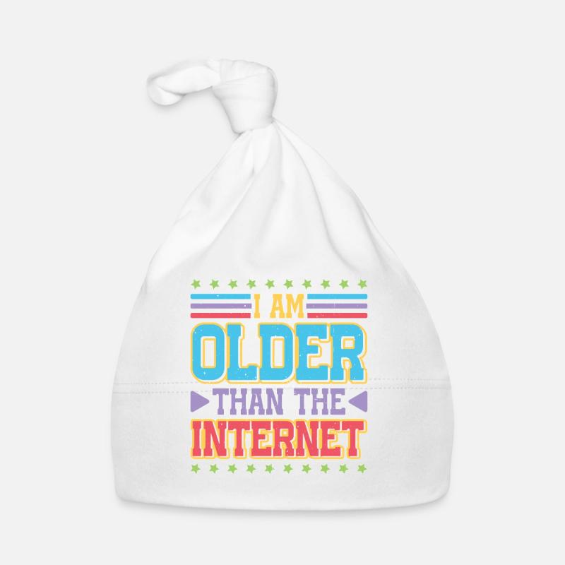 Je suis plus vieux qu’Internet 6 Bonnet bio Bébé