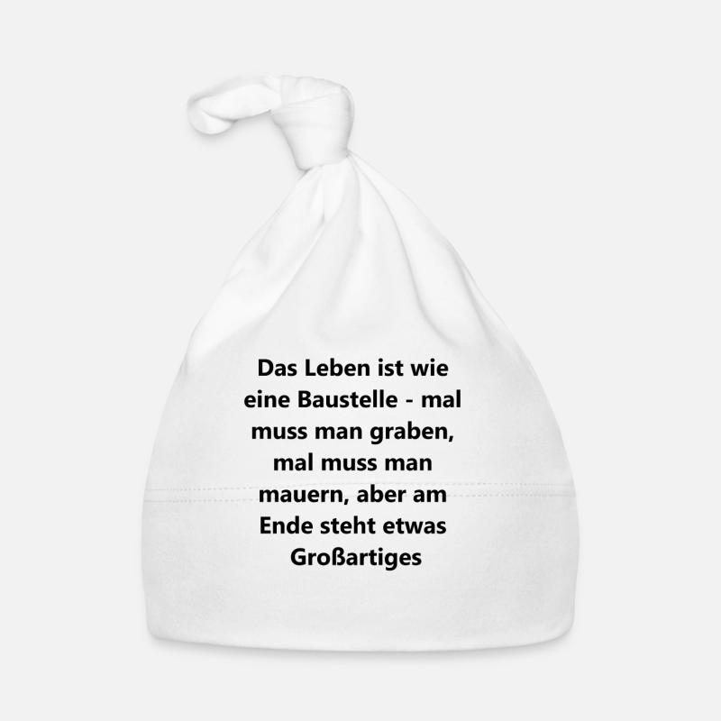 Bauarbeiter Geschenk Baby Bio-Mütze