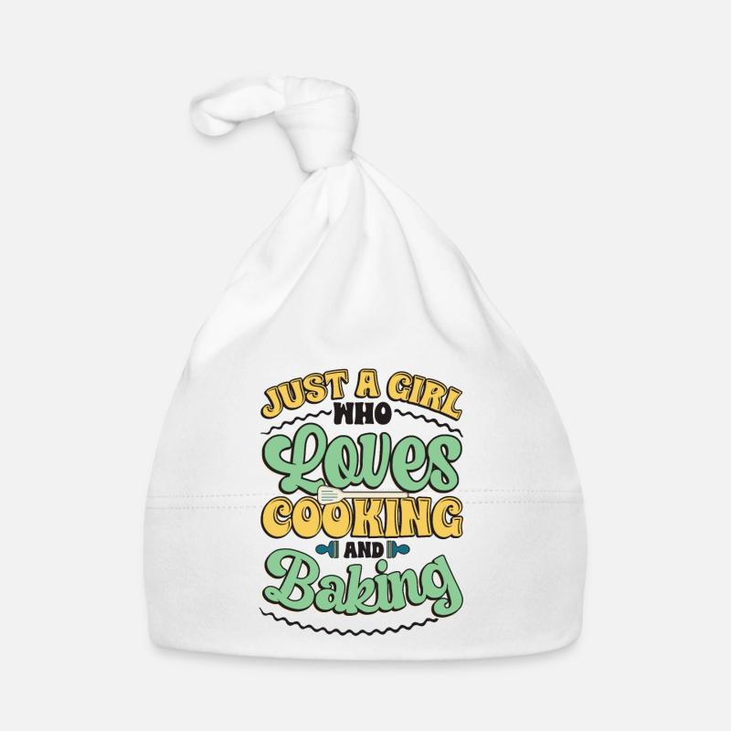 Ein Mädchen Das Kochen Und Backen Liebt Baby Bio-Mütze