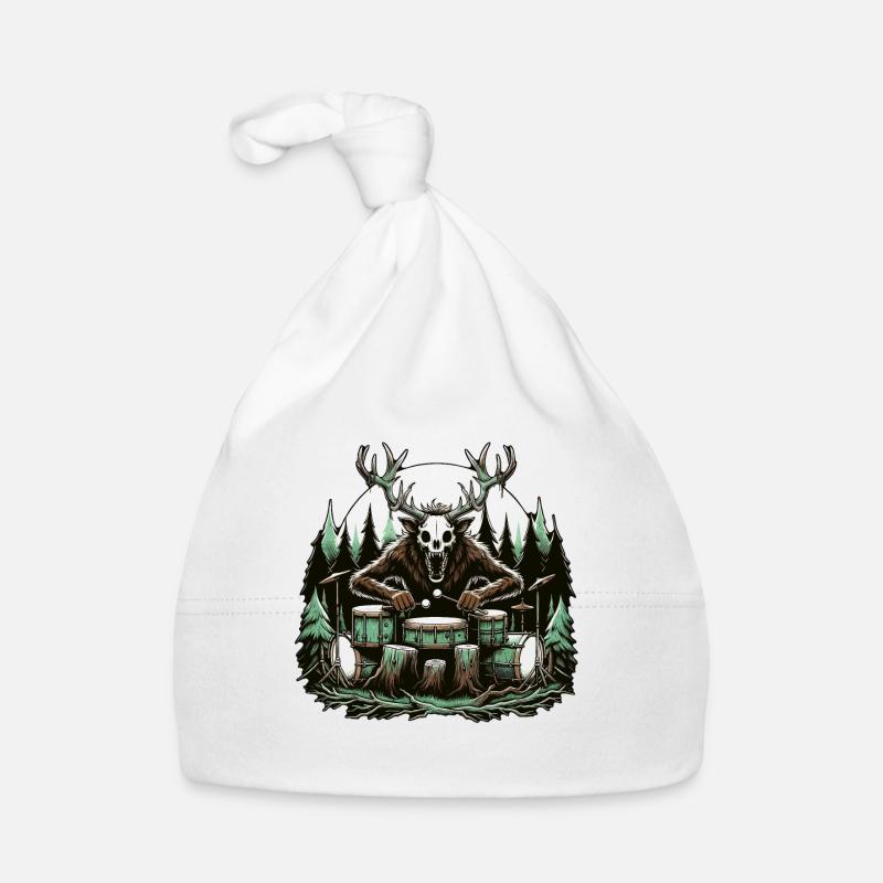 Drummer Wendigo Drum Player Organic Baby Cap
