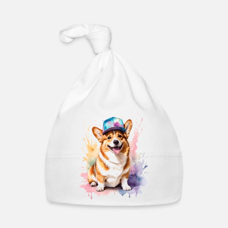 Corgi Snapback Cap Hund Lustig Tier Design Print Baby Bio-Mütze