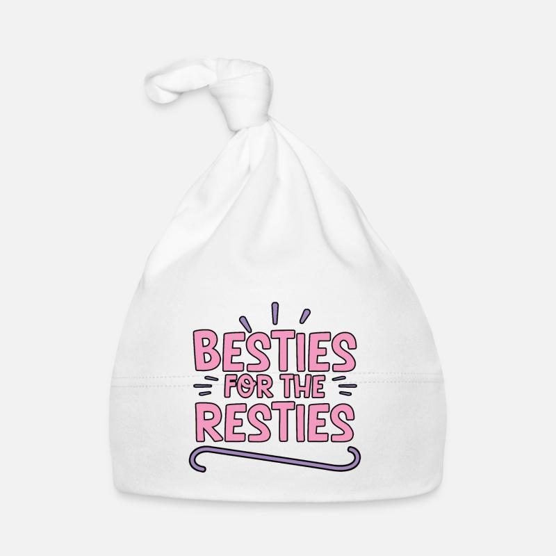 Meilleures amies pour les Resties 4 - Bonnet bio Bébé - blanc