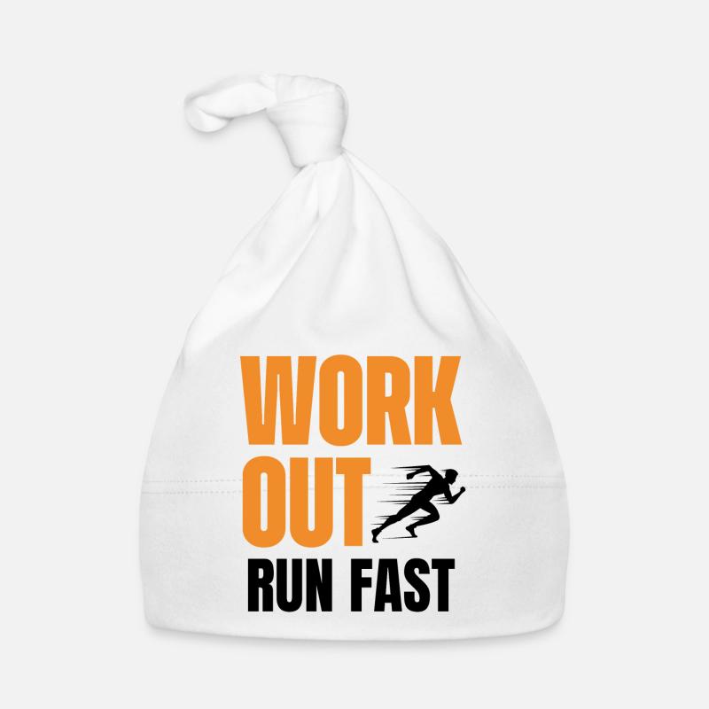 Work out, Run fast Organic Baby Cap