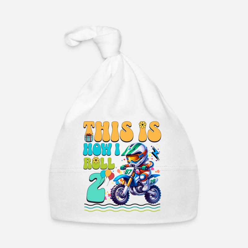 2e anniversaire de motocross Bonnet bio Bébé