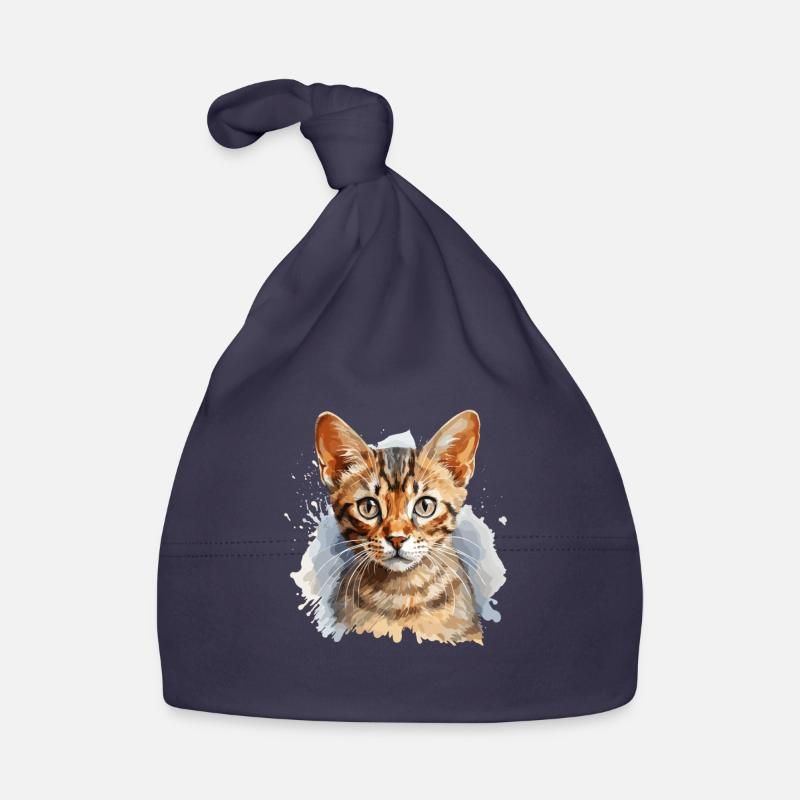 Chat du Bengale Bonnet bio Bébé