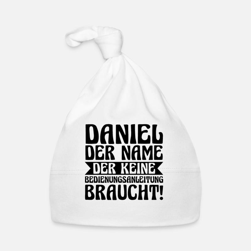 First name Daniel Organic Baby Cap