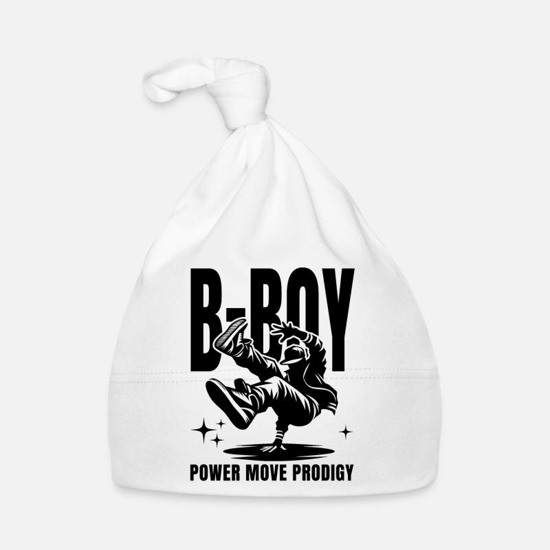 B-Boy Silhouette Breakdance Breaking Dance Hip-Hop Baby Bio-Mütze