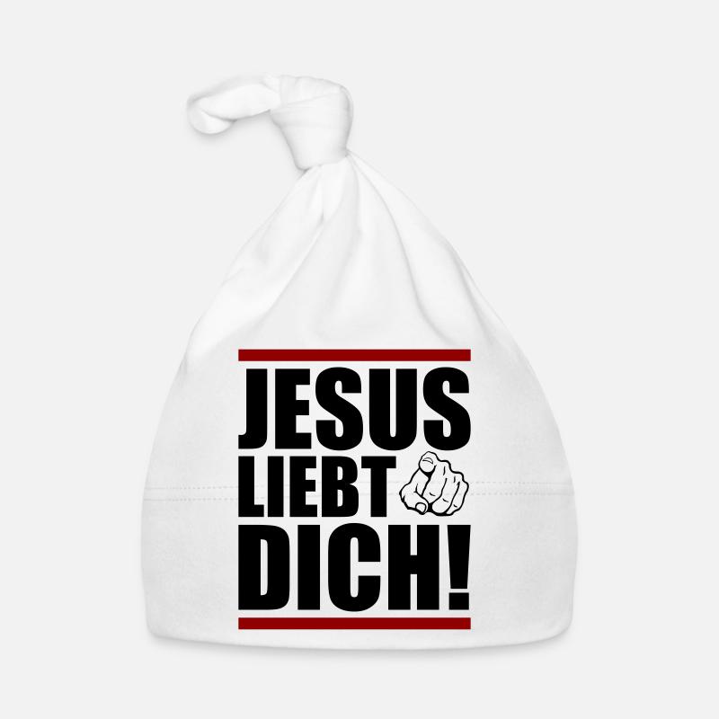 Jésus t’aime Bonnet bio Bébé