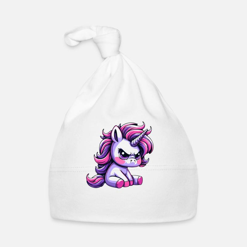 Grumpy Unicorn Organic Baby Cap