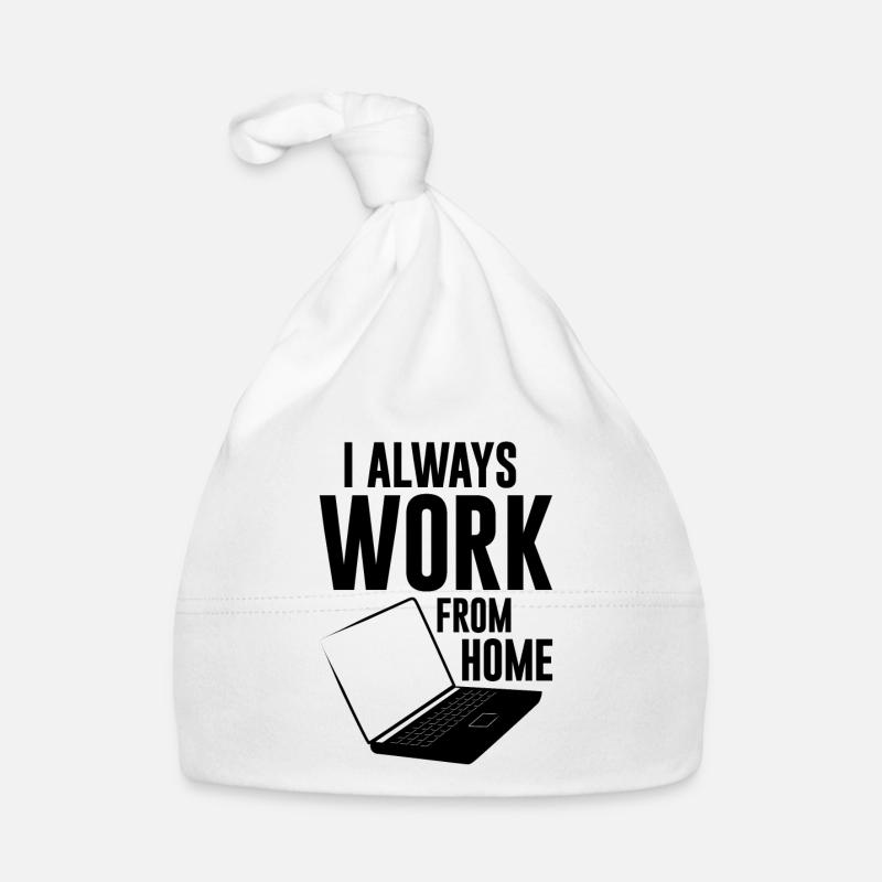 I Always Work From Home 4 Organic Baby Cap