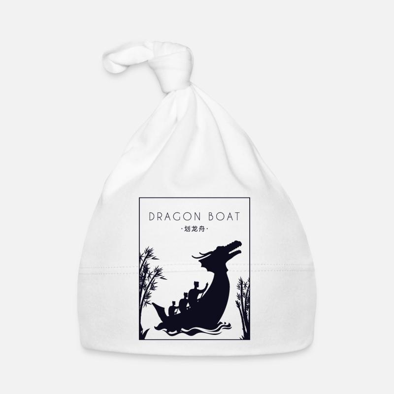 Dragon Boat Chinese Hanzi Team Paddler Drummer Organic Baby Cap