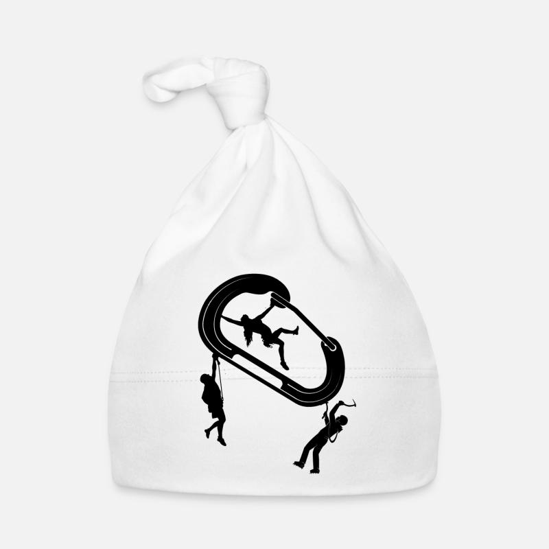 escalade, bloc, escalade, montagne, alpinisme - Bonnet bio Bébé - blanc