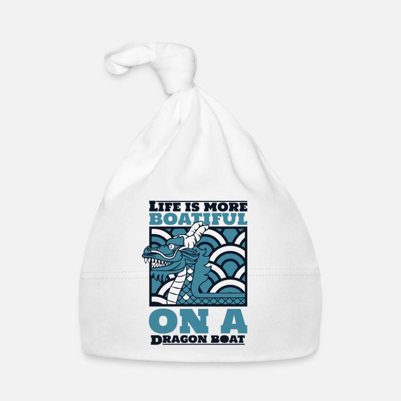 Life Is More Boatiful On A Dragon Boat Drummer Organic Baby Cap