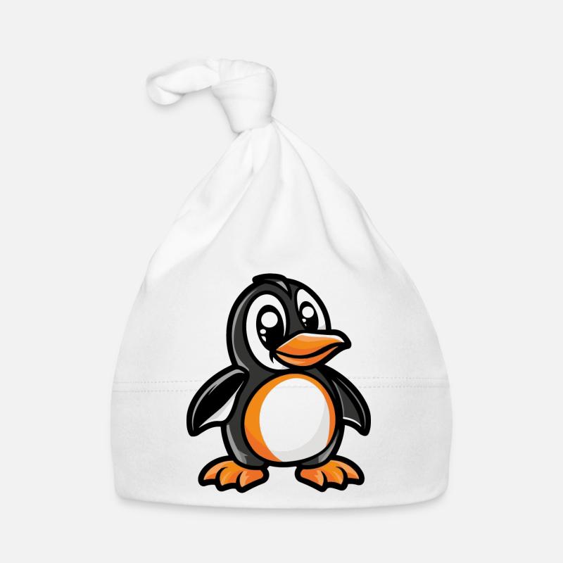 pinguin comic Baby Bio-Mütze