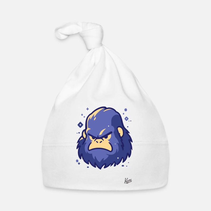 Der coole, blaue Yeti-Sasquatch Baby Bio-Mütze