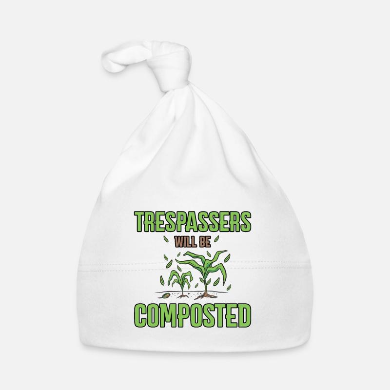 Trespassers Will Be Composted 4 Baby Bio-Mütze