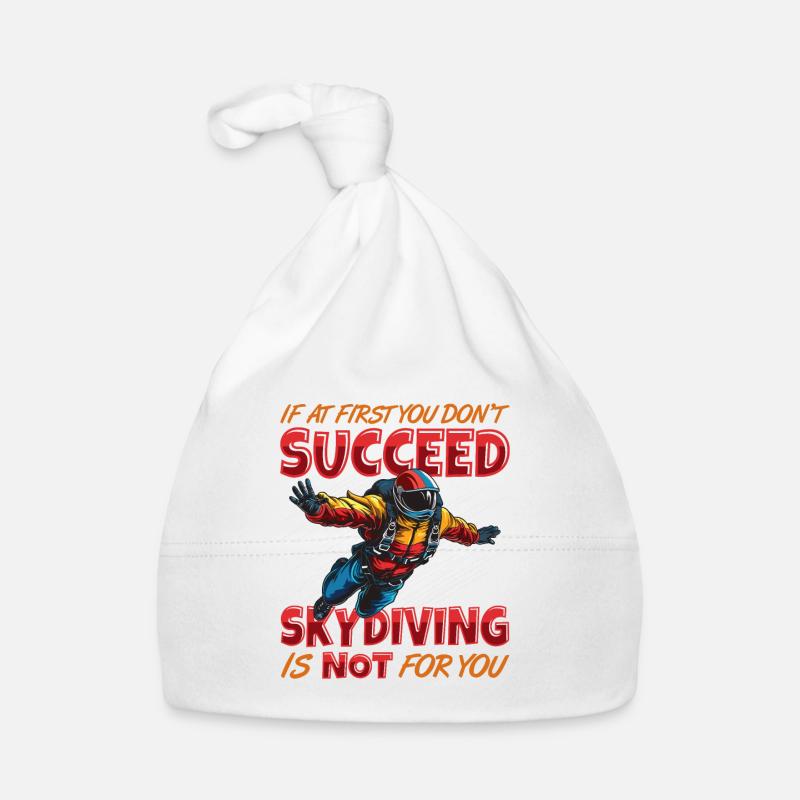 Funny skydiver Organic Baby Cap