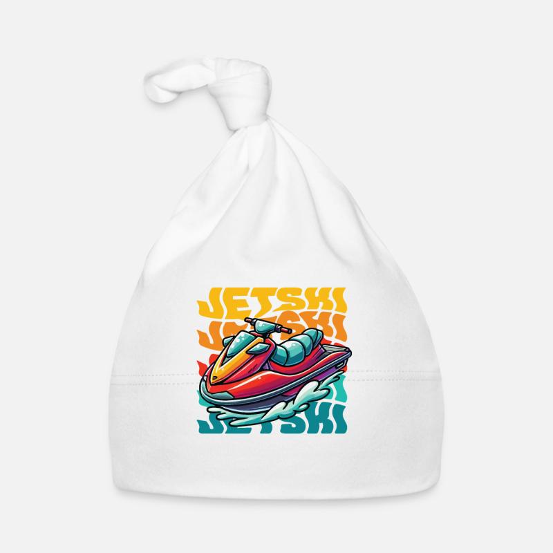 Jet ski aventure Rétro été Bonnet bio Bébé