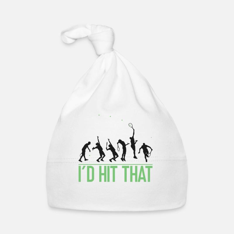 Funny Tennis Player Racket I'd Hit Baby Bio-Mütze
