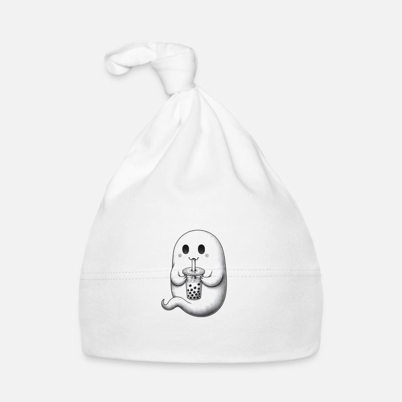Ghost Drinks Bubble Tea Organic Baby Cap