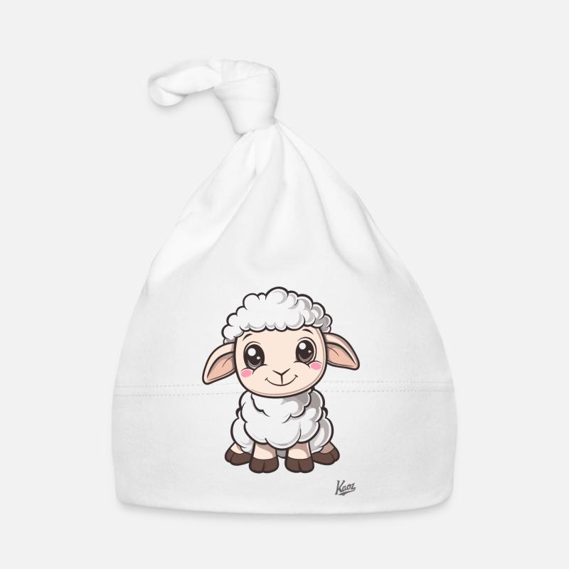 Süßes kleines Schäfchen Baby Bio-Mütze
