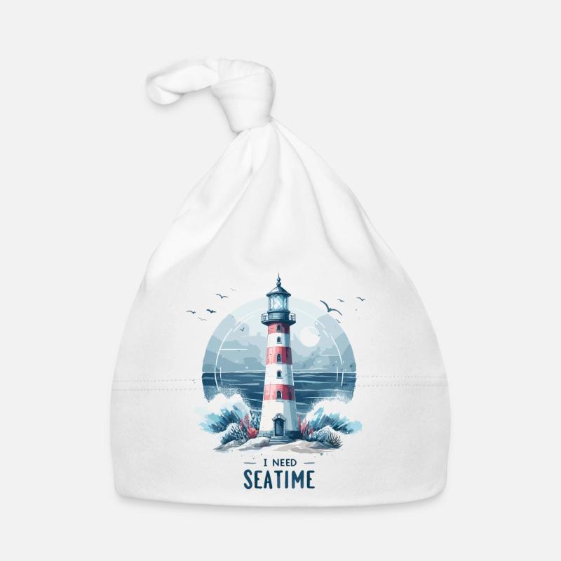 Ich brauche Meer Zeit Geschenk Baby Bio-Mütze