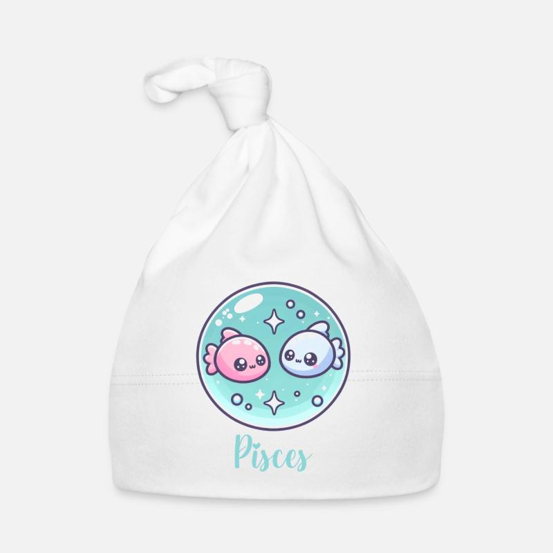 Süße Pisces Sternzeichen Astrologie Geschenk Baby Bio-Mütze