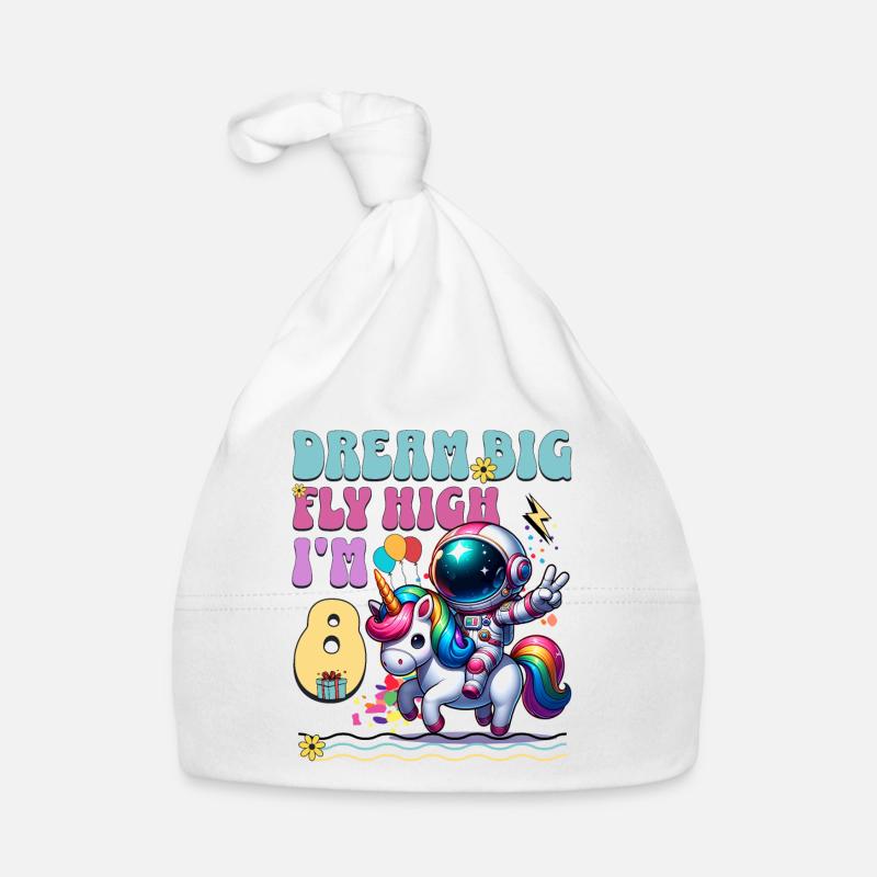 Astronaute Licorne 8e anniversaire Bonnet bio Bébé