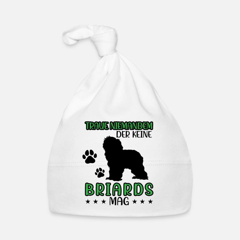 Briard doesn't trust anyone Berger de Brie Organic Baby Cap