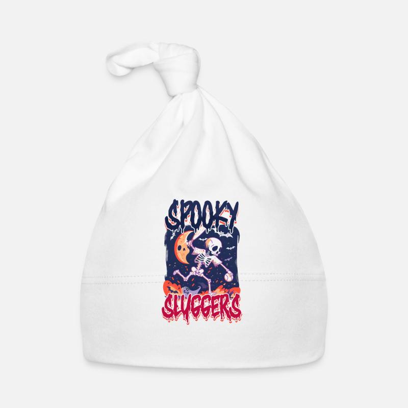 Halloween Baseball Spooky Sluggers Organic Baby Cap