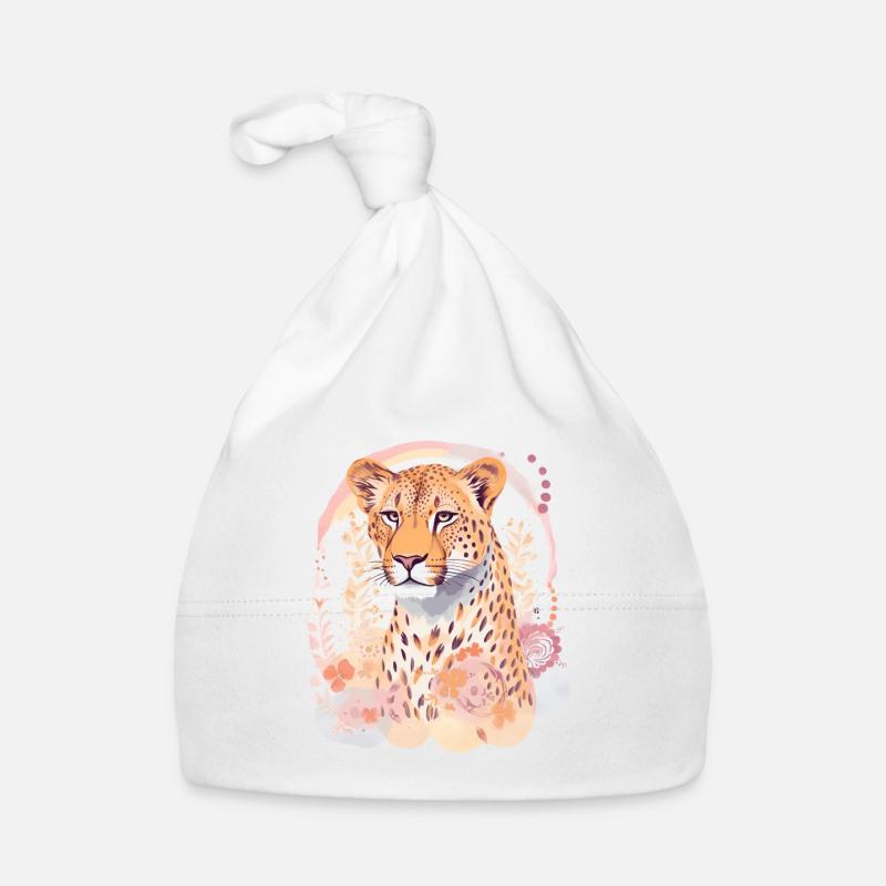 Guépard Fleurs de guépard Bonnet bio Bébé