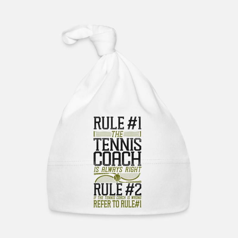 Funny Tennis Player Racket Coach Baby Bio-Mütze
