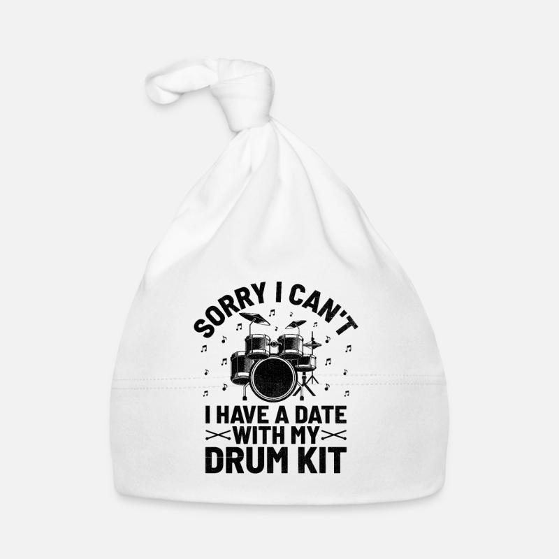 Sorry I Can't I Have A Date With My Drum Kit Drumm Organic Baby Cap
