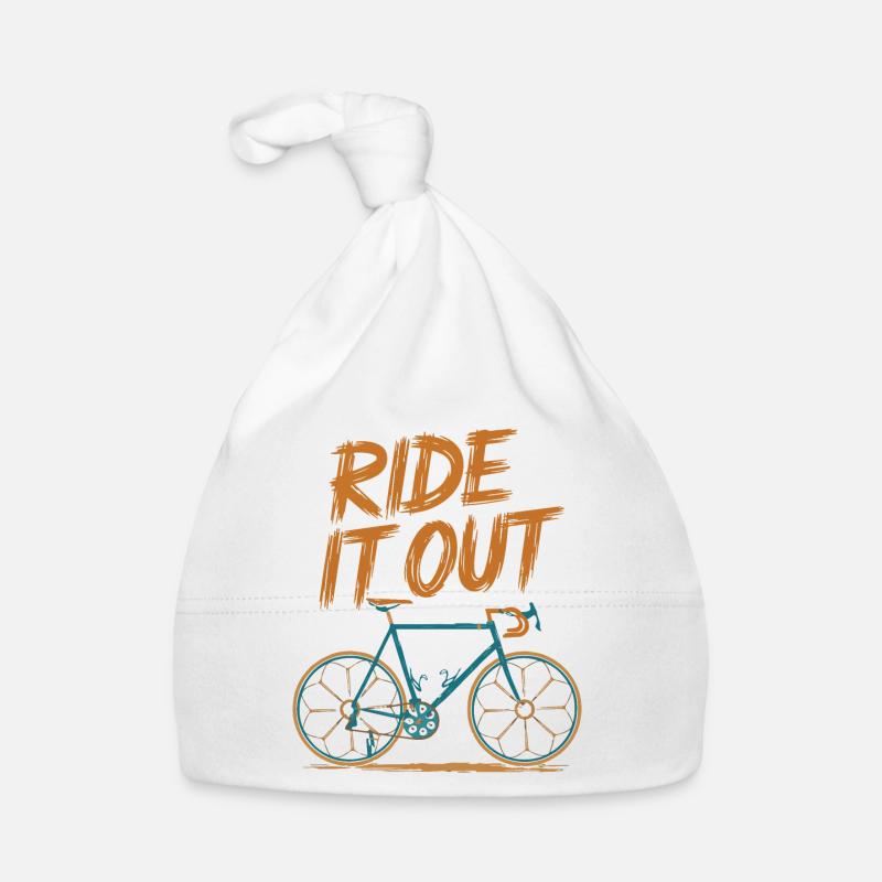 Ride Out Bicycle Illustration Organic Baby Cap