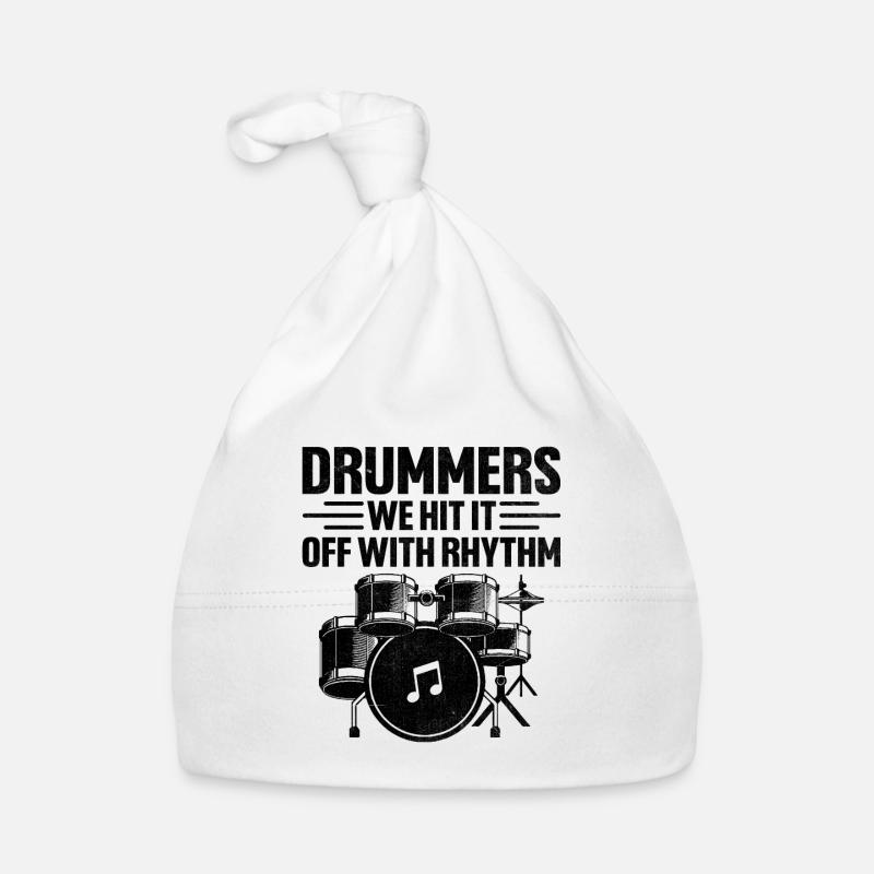 Trommler Wir verstehen uns gut mit Rhythmus Drumming Drum D Baby Bio-Mütze