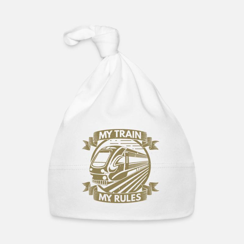 Train driver My train My rules Trainspotting Organic Baby Cap
