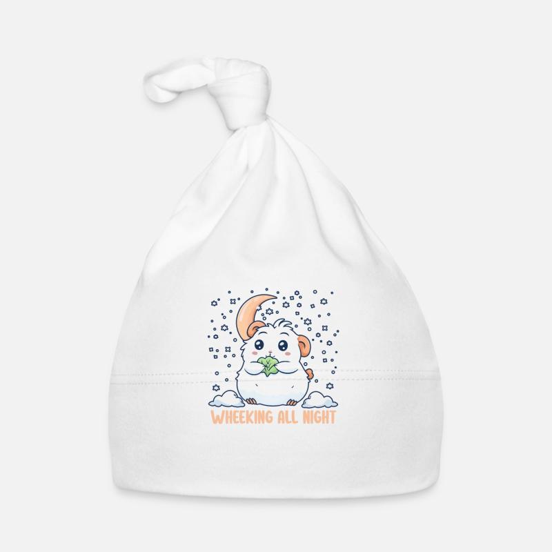 Cochon d’Inde grignotant toute la journée, sifflant toute la nuit Bonnet bio Bébé
