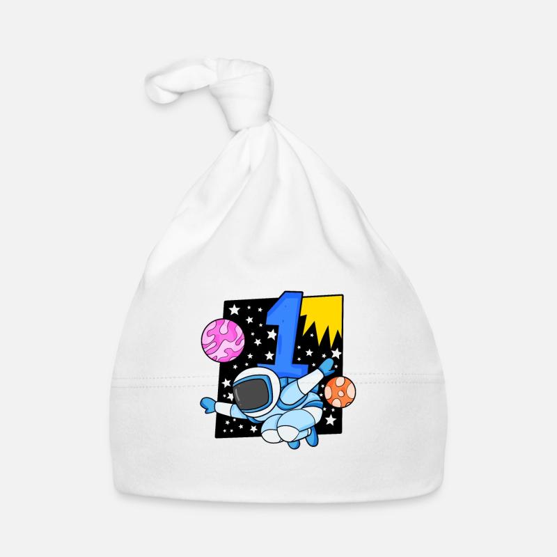 Numéro 1 Numéro Un - Motif Astronaute Bonnet bio Bébé