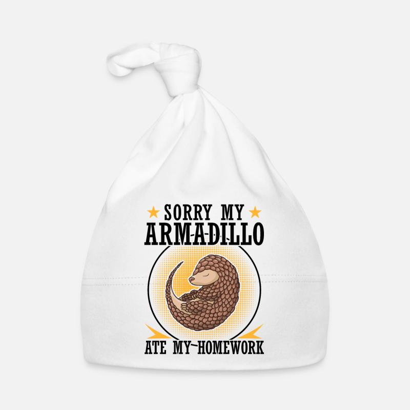 Armadillo ate homework Armadillo Organic Baby Cap