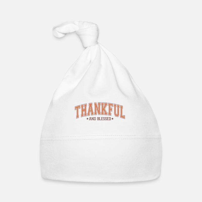 Dankbar und Gesegnet Klassisches Thanksgiving Baby Bio-Mütze
