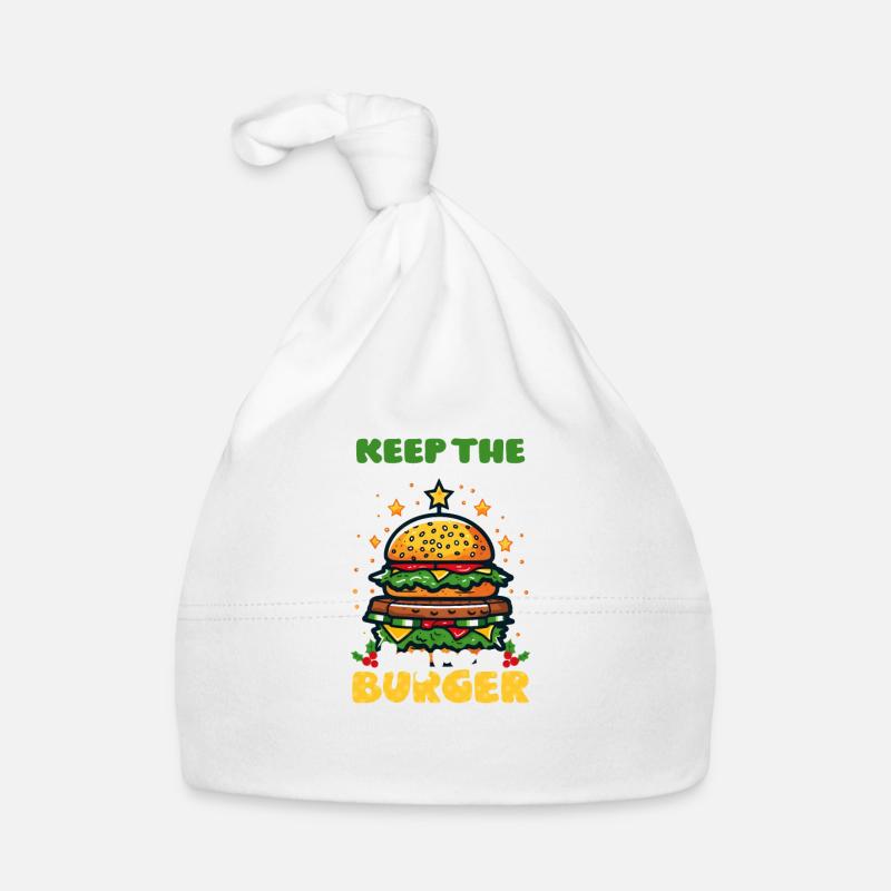 Burger Weihnachten Geschenke behalten Ich will Burger Baby Bio-Mütze