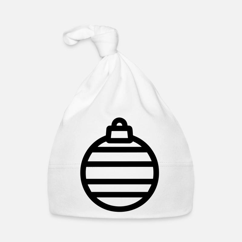 Weihnachtskugel Baby Bio-Mütze