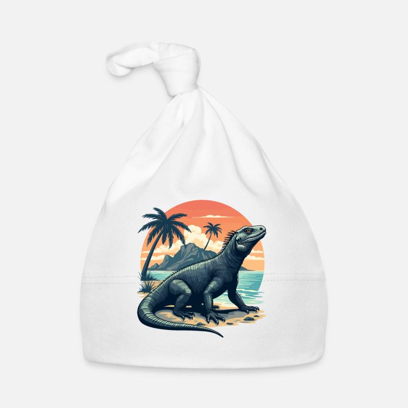 Iguane des Galápagos Bonnet bio Bébé