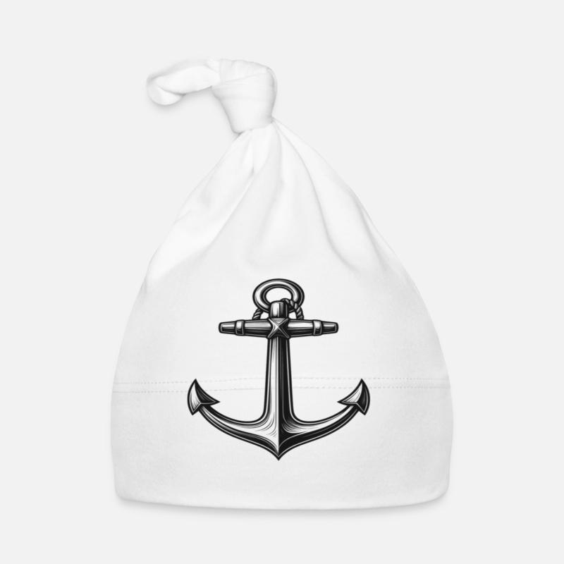 Conception d’ancre maritime Bonnet bio Bébé