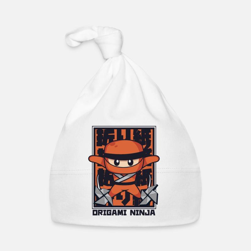 Origami Ninja Owl Paper Crane Folding Master Organic Baby Cap